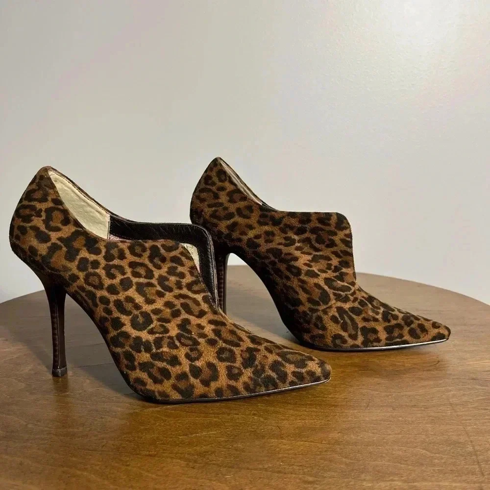 Beautiful Beverly Feldman Cheetah Booties 6M‎